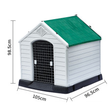L size outdoor four seasons universal rainproof and warm dog house with iron door